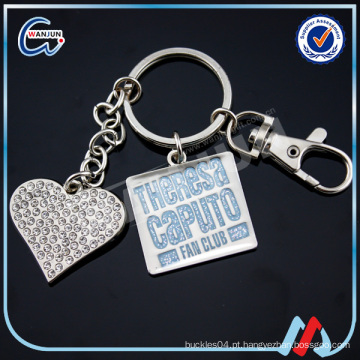 Cristal keychain liga diamante chaveiro luxuoso